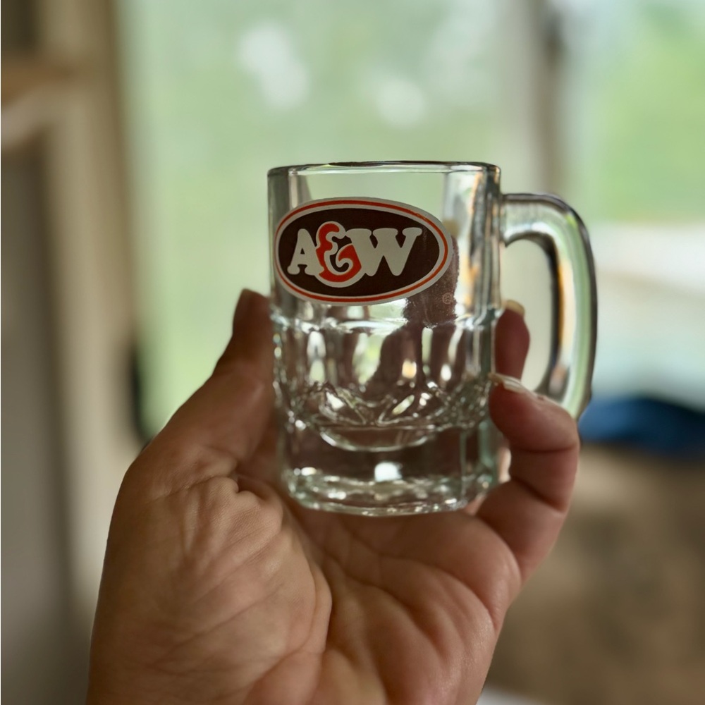 90s Vintage A & W Kids Glass Mug